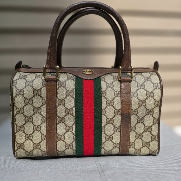Gucci GG Monogram Boston Satchel - Picture 1 of 12